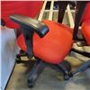 Image 3 : 2 ORANGE GAS LIFT OFFICE CHAIRS