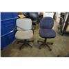 Image 1 : 2 GAS LIFT OFFICE CHAIRS BLUE AND GREY