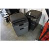Image 1 : TWO 2 DRAWER FILING CABINET STOOLS