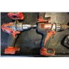 Image 2 : MILWAUKEE CORDLESS TOOL SET - INCLUDES 2 DRILLS, 2 IMPACT GUNS, 3 BATTERIES, CHARGER AND TOOL BAG - 