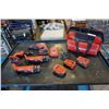 Image 1 : HILTI 4 PIECE CORDLESS TOOL SET WITH CHARGER, 3 BATTERIES AND TOOL BAG - INCLUDES TE-2 A18 HAMMER DR