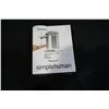 Image 1 : SIMPLE HUMAN SENSOR PUMP SOAP DISPENSER, BRUSHED STAINLESS - TESTED WORKING RETAIL $69.99