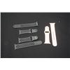 Image 1 : THREE 40MM APPLE WATCH BANDS - TWO NIKE BLACK SPORT BANDS AND PINK BAND