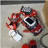 Image 2 : LOT OF MAISTO AND BURAGO DIE CAST VEHICLES 2 MINI COOPERS , 2 VIPERS, 2 CORVETTES, BOTTLES, HAND BAG