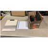 Image 1 : BOX OF OFFICE SUPPLIES