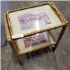 Image 1 : VINTAGE 2 TIER CART WITH REMOVABLE TRAYS