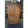 Image 1 : RUSTIC 7FT STORAGE CABINET WITH DRAWERS