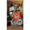 Image 2 : BOX OF ESTATE JEWELRY, COLLECTOR PINS, CUFFLINKS AND MORE