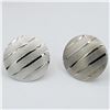 Image 1 : STERLING SILVER DISC EARRINGS, RETAIL $90.00