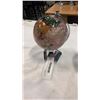 Image 2 : 2 HAND MADE INLAID SEMI PRECIOUS STONE GLOBES