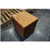Image 2 : WOOD STORAGE CHEST ON CASTERS
