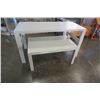 Image 1 : ADJUSTABLE HEIGHT TABLE AND WHITE COFFEE TABLE