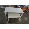 Image 2 : ADJUSTABLE HEIGHT TABLE AND WHITE COFFEE TABLE