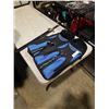 Image 1 : PREMIER DIVE KNIFE WITH ARM HOLSTER, 2 PARS US DIVERS FLIPPERS AND DECORATIVE SWORD IN SHEATH
