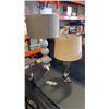 Image 1 : ART GLASS AND STONE LOOK TABLE LAMPS