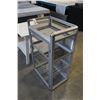 Image 2 : WHITE ENDTABLE AND METAL AND PLASTIC DISPLAY CASE