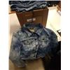 Image 2 : BOX OF APPROX 20 PAIRS OF WOMENS JEANS VARIOUS SIZES AND JEAN JACKET