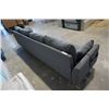 Image 8 : BRAND NEW GREY PILLOWBACK SOFA - 107 INCHES WIDE, 28 INCHES DEEP, 28 INCHES TALL