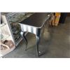 Image 2 : BLACK AND SILVER STRIPED SOFA TABLE