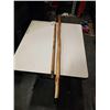 Image 1 : BRASS EAGLE HEAD CANE AND CARVED WOOD CANE