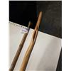Image 2 : BRASS EAGLE HEAD CANE AND CARVED WOOD CANE