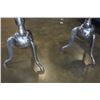 Image 2 : PAIR OF METAL PEDESTAL ENDTABLES