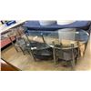 Image 1 : 3 PIECE GLASSTOP COFFEE TABLE SET