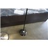 Image 3 : 3 FLOOR LAMPS - ONE BLACK, TWO BRUSHED METAL