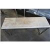 Image 2 : METAL BASE WOOD SOFA TABLE