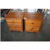 Image 1 : PAIR OF 2 DRAWER NIGHTSTANDS