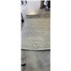Image 1 : 4 X 6 FOOT GREEN STRIPED AREA CARPET