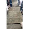 Image 1 : GREEN STRIPED 4 X 6 AREA CARPET