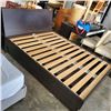Image 1 : IKEA QUEENSIZE BED WITH STORAGE HEADBOARD AND UNDERBED STORAGE