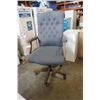 Image 1 : GREY BUTTONBACK ROLLING OFFICE CHAIR