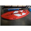 Image 2 : BRAND NEW RED 9.5FT SEAFLO STAND UP PADDLE BOARD W/ PADDLE