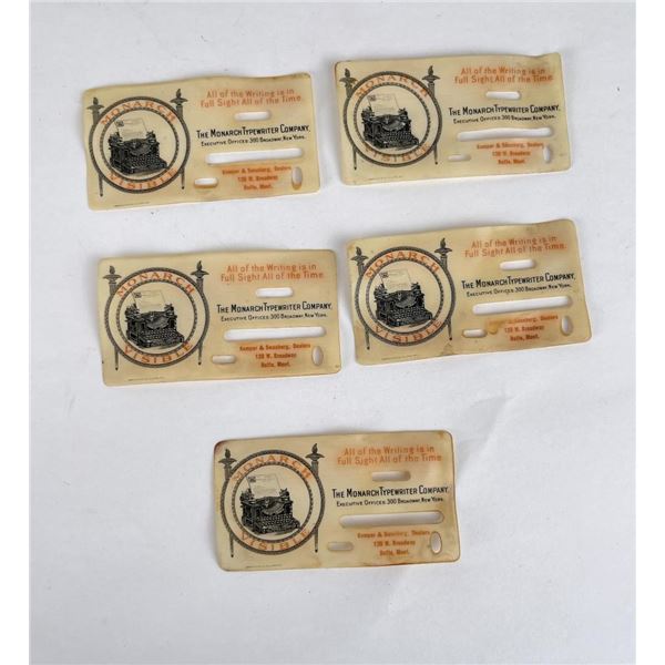Butte Montana Monarch Visible Typewriter Cards