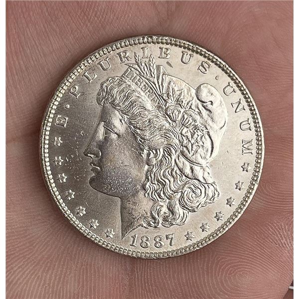 1887 Morgan Silver Dollar Toned