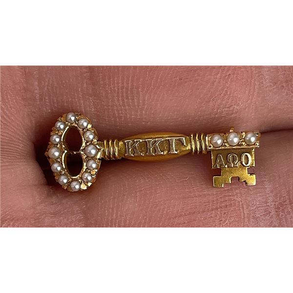 10k Gold Kappa Kappa Gamma Sorority Pin