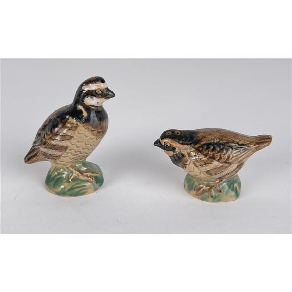 Rosemeade Pottery Quail Salt and Pepper Shakers