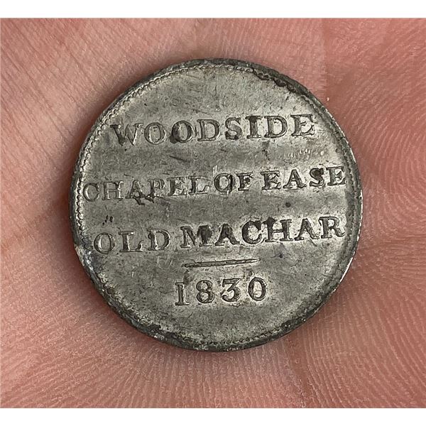 Woodside Chapel of Ease 1830 Scottish Trade Token