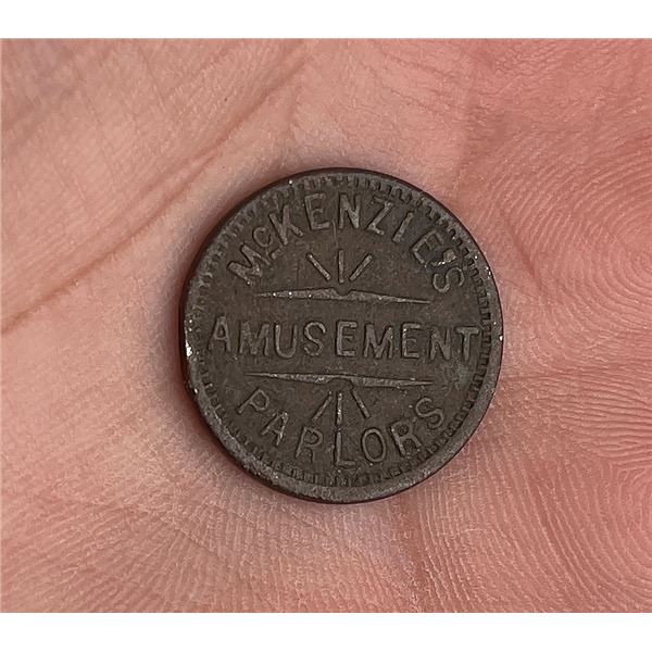 McKenzies Amusement Parlors Butte Montana Token