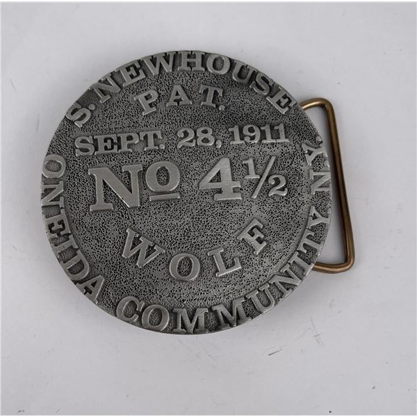 Newhouse SNOC 4 1/2 Wolf Trap Pan Belt Buckle