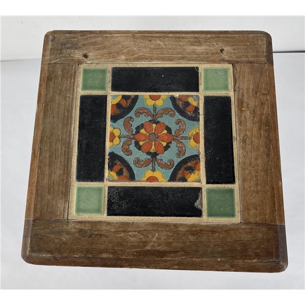 Arts and Crafts Catalina California Tile Top Table