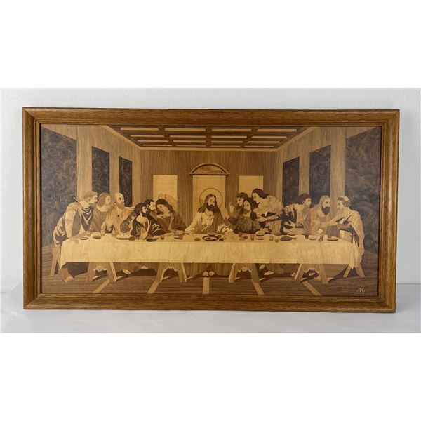 Buchschmid & Gretaux Inlaid Last Supper Picture