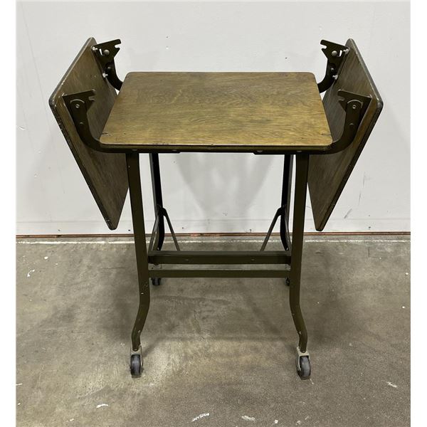 Antique Industrial Uhl Typewriter Table