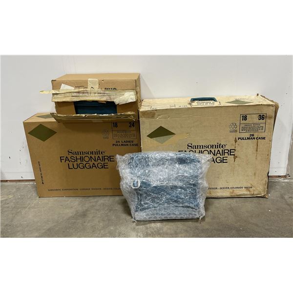 Vintage Samsonite Pullman Luggage Set Blue