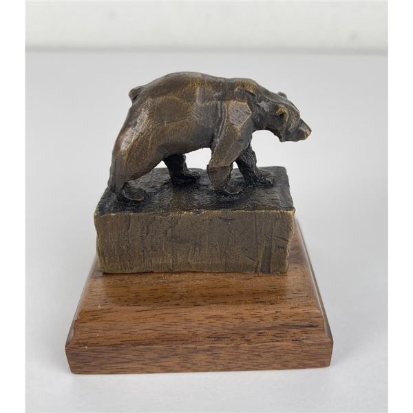 Tiny Bear John Louis Clarke Bronze Montana