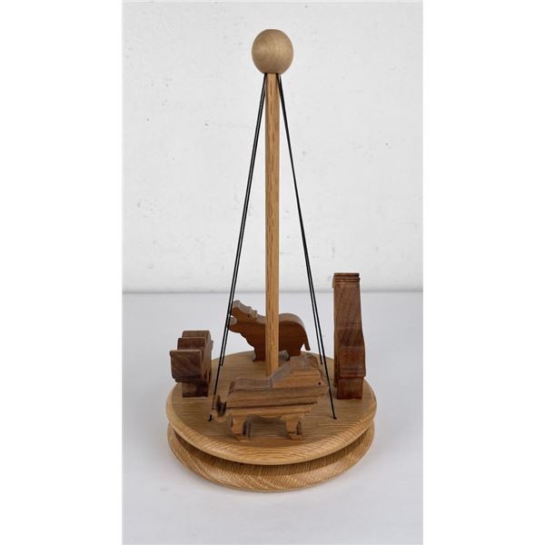 Mid Century Wood Momentum Toy