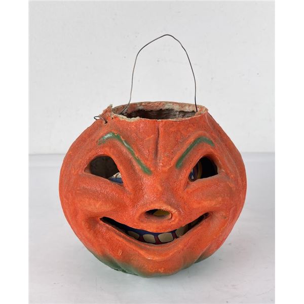 Antique Paper Mache Halloween Candy Container