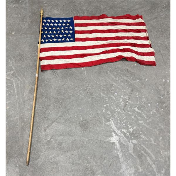 Antique 46 Star American Flag Oklahoma 1908